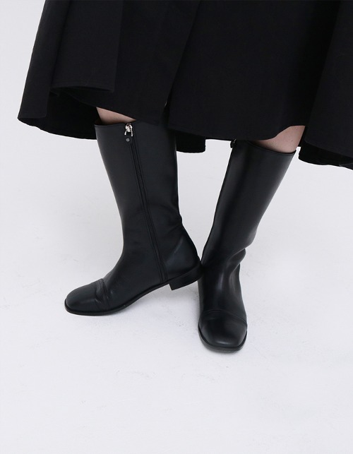 T026 half boots black (2.5cm)